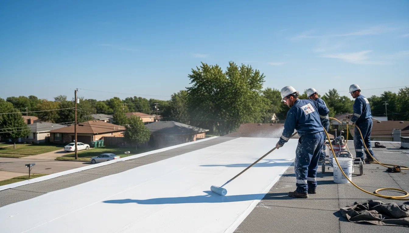 Commercial roof coating in Claytonville, IL near me